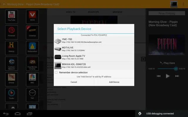 PlayTo Sony TV android App screenshot 5